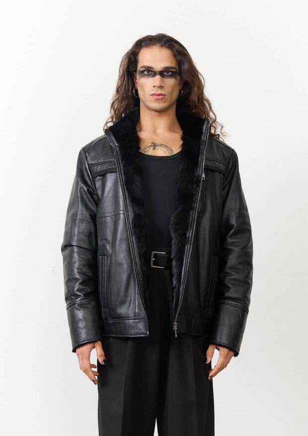 The Black Genuine Leather Jacket — Men’s Edition