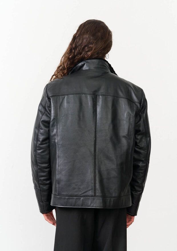 The Black Genuine Leather Jacket — Men’s Edition