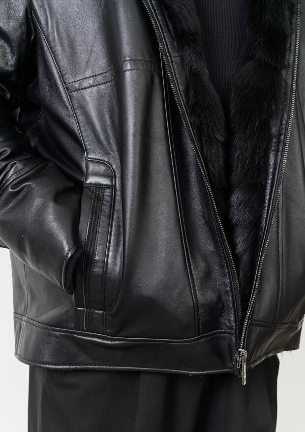 The Black Genuine Leather Jacket — Men’s Edition