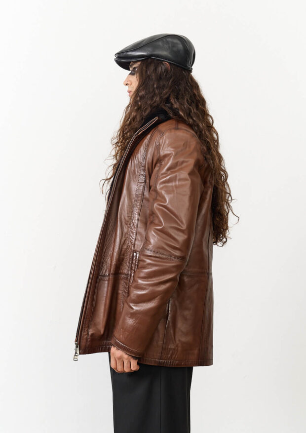 The Brown Genuine Leather Jacket — Men’s Edition