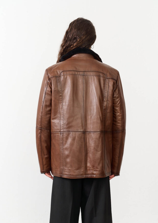 The Brown Genuine Leather Jacket — Men’s Edition