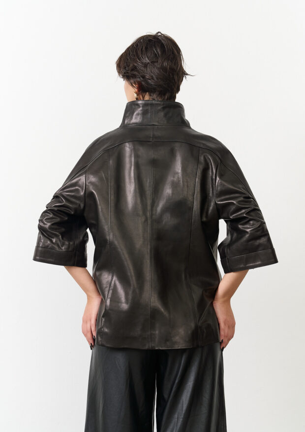 The Laser-Printed Genuine Lambskin Capri Jacket — Women’s Edition