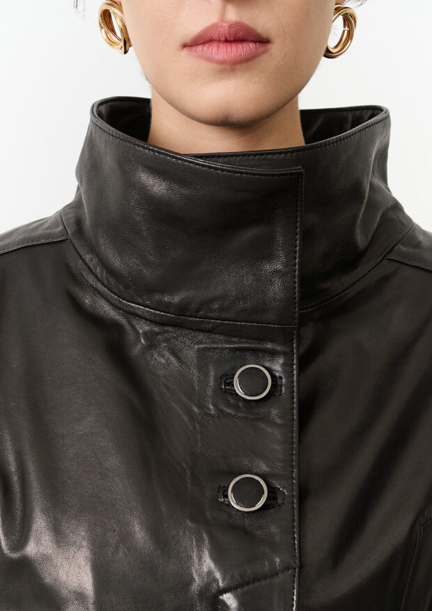 The Laser-Printed Genuine Lambskin Capri Jacket — Women’s Edition