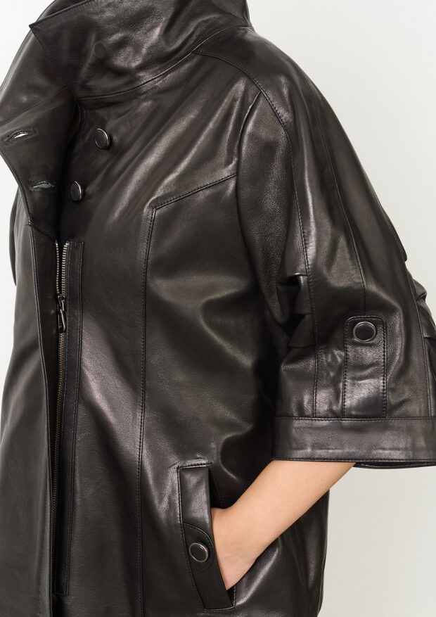 The Laser-Printed Genuine Lambskin Capri Jacket — Women’s Edition